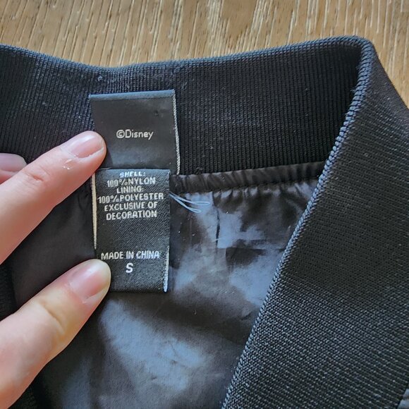 Disney Nightmare Before Christmas Halloween Town Embroidered Windbreaker Jacket - Picture 6 of 7